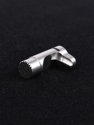 EGW HD Standard Self 1911 Mag Catch-Barstock-Checkered Stainless - GI