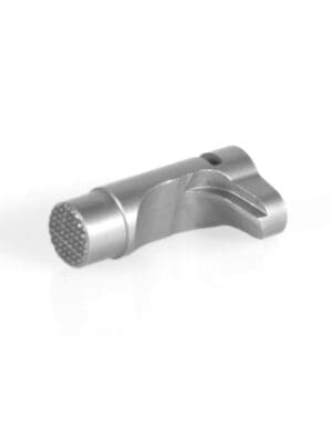 EGW HD Higher Self 1911 Mag Catch - Barstock - Checkered - Stainless