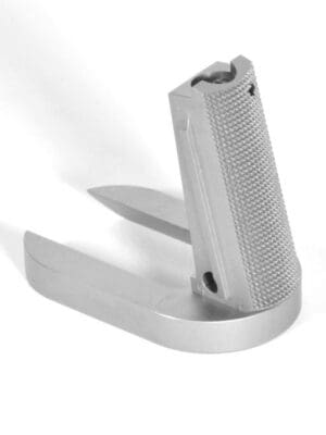 1911 Mainspring Housing / Magwell Combo - 25 LPI - Officer - Stainless Steel