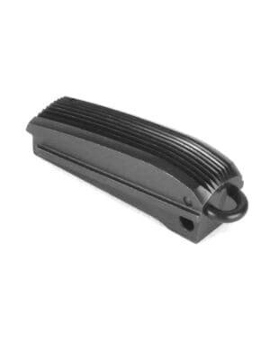 EGW 1911 Mainspring Housing - Serrated - Arched Blue W/ Lanyad Loop