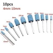 Mounted Stone Set - 240 Grit - 10 Piece