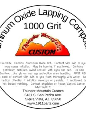 Aluminum Oxide Lapping Compound - 1000 Grit