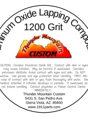 Aluminum Oxide Lapping Compound - 1200 Grit