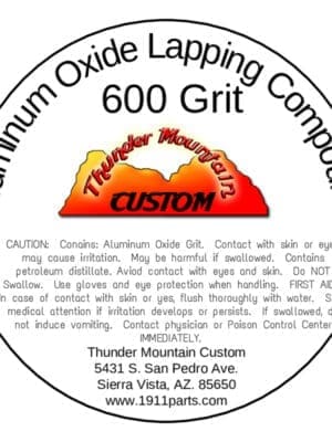 Aluminum Oxide Lapping Compound - 600 Grit