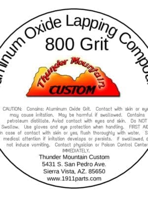 Aluminum Oxide Lapping Compound - 800 Grit