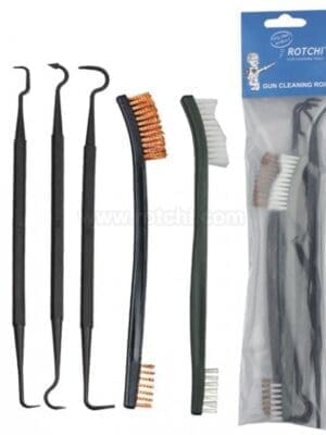 Gun Cleaning Hook Pick and Brush Set