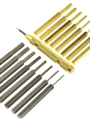 18 Piece Steel and Brass Punch Set