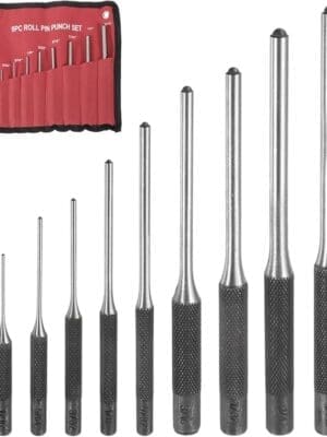 Roll Pin Punch Set - 9 Piece